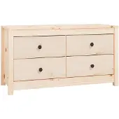 vidaXL Dressoir 100x40x54 cm massief grenenhout