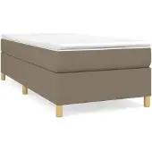 vidaXL Boxspring bed 90x190 cm stof taupe