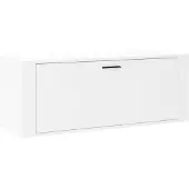 vidaXL Wandschoenenkast 100x35x38 cm bewerkt hout wit