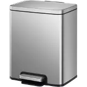 EKO - Madison pedaalemmer 12 liter - Stainless Steel Plastic - Misty mat RVS - Prullenbak