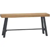 vidaXL Bankje 110 cm massief teakhout