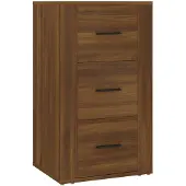 vidaXL Dressoir 40x33x70 cm bewerkt hout bruin eikenkleur