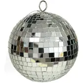 Othmar decorations disco kerstballen - zilver - 15 cm - kunststof - Kerstbal