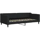 vidaXL Slaapbank 90x200 cm stof zwart