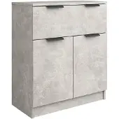 vidaXL - Dressoir - 60x30x70 - cm - bewerkt - hout - betongrijs