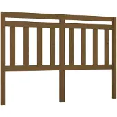 vidaXL Hoofdbord 146x4x100 cm massief grenenhout honingbruin