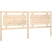vidaXL Hoofdbord 205,5x4x100 cm massief grenenhout
