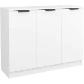 vidaXL Dressoir 90,5x30x70 cm bewerkt hout wit