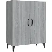 vidaXL Dressoir 70x34x90 cm bewerkt hout grijs sonoma eikenkleurig