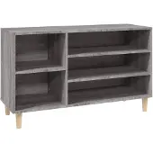 vidaXL Schoenenkast 102x36x60 cm bewerkt hout sonoma grijs