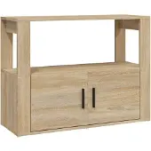 vidaXL Dressoir 80x30x60 cm bewerkt hout sonoma eikenkleurig