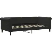 vidaXL Slaapbank 90x190 cm fluweel zwart