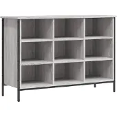 vidaXL Schoenenkast 100x35x70 cm bewerkt hout grijs sonoma eikenkleur