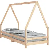 vidaXL Kinderbedframe 80x200 cm massief grenenhout