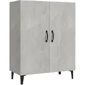 vidaXL Dressoir 70x34x90 cm bewerkt hout betongrijs