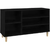 vidaXL Schoenenkast 102x36x60 cm bewerkt hout zwart