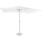 Vonroc Parasol Rapallo 200x300cm – Premium rechthoekige parasol | Wit