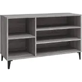 vidaXL Schoenenkast 102x36x60 cm bewerkt hout sonoma grijs