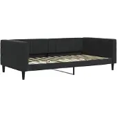 vidaXL Slaapbank 100x200 cm fluweel zwart