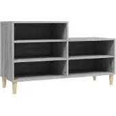 vidaXL Schoenenkast 102x36x60 cm bewerkt hout sonoma grijs