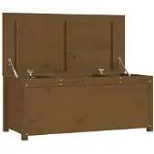 vidaXL Opbergbox honingbruin 110x50x45,5 cm massief grenenhout