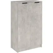 vidaXL Schoenenkast 59x35x100,5 cm bewerkt hout betongrijs