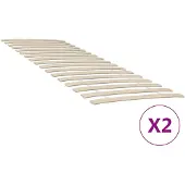 vidaXL Bedlattenvervanging met 34 latten 2 stuks 80x200 cm