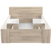 CBA Bed Polly 140 x 190 cm-Kronberg eik