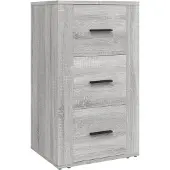 vidaXL Dressoir 40x33x70 cm bewerkt hout grijs sonoma eikenkleurig