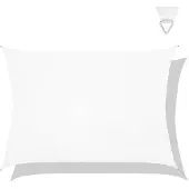 Vonroc Schaduwdoek Rechthoek - Premium – 400x300 cm – Waterafstotend | Wit