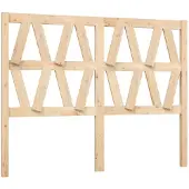 vidaXL Hoofdbord 126x4x100 cm massief grenenhout
