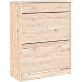 vidaXL Schoenenkast ALTA 77x35x96 cm massief grenenhout