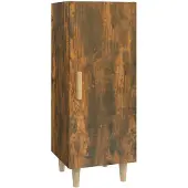 vidaXL Dressoir 34,5x34x90 cm bewerkt hout gerookt eikenkleurig
