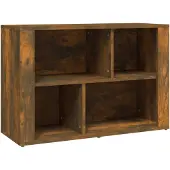vidaXL Dressoir 80x30x54 cm bewerkt hout gerookt eikenkleurig