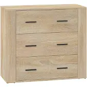 vidaXL Dressoir 80x33x70 cm bewerkt hout sonoma eikenkleurig
