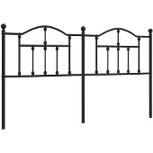 vidaXL Vervangend hoofdbord 160 cm metaal zwart