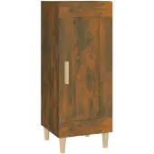 vidaXL Dressoir 34,5x34x90 cm bewerkt hout gerookt eiken