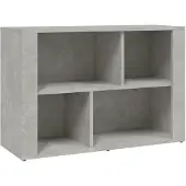 vidaXL Dressoir 80x30x54 cm bewerkt hout betongrijs
