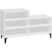 vidaXL Schoenenkast 102x36x60 cm bewerkt hout wit