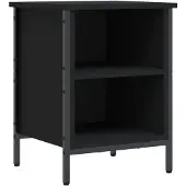 vidaXL Schoenenkast 38x35x50 cm bewerkt hout zwart