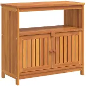 vidaXL Tuinwandtafel 80x35x75 cm massief acaciahout