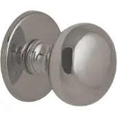 Hardbrass Voordeurknop Iris 56 mm | PVD Glans Nikkel