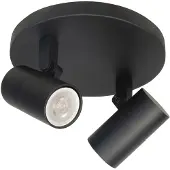 Highlight Zwarte opbouwspot Piccolo 2-lichts