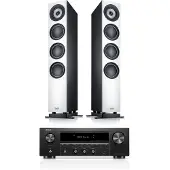 Teufel DEFINION 3 + DENON DRA-900H Stereo Wit/zwart