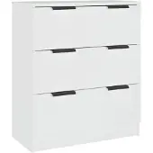 vidaXL Dressoir 60x30x70 cm bewerkt hout wit