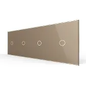 Livolo Dimmer in goud, zwart, wit en grijs | design, bestel nu