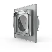 Livolo Wandcontactdoos met klapdeksel | Grijs | IP44 | | Bekijk hier!