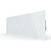 Livolo | Wit | 2+2+2 | Rolluik | Schakelaar | Smart Home - Bekijk