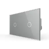 Livolo | Grijs | 1+1 | Dimmer | Wisselschakelaar | Smart Home - Bekijk