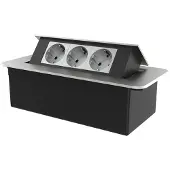 Livolo | Zilver | 3 | Pop-Up Stekkerdoos | Push | Inbouw |